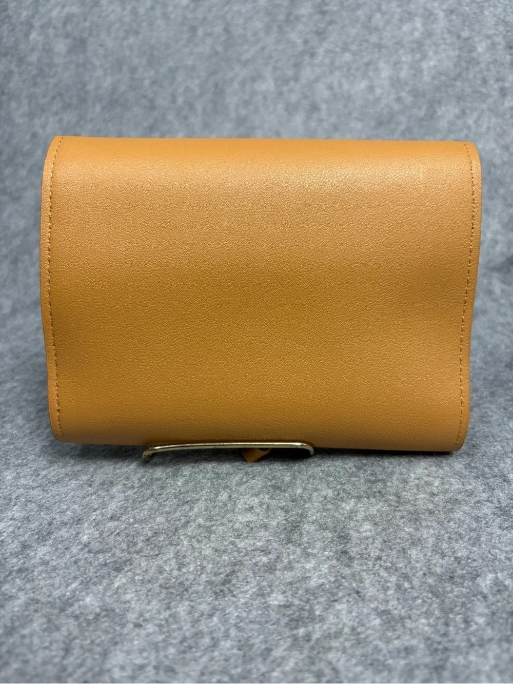 Glass Ladder & Co Camel Vegan Leather Travel Jewelry Organizer Roll
